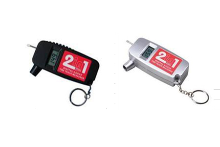Two in one digital tire pressure gauge